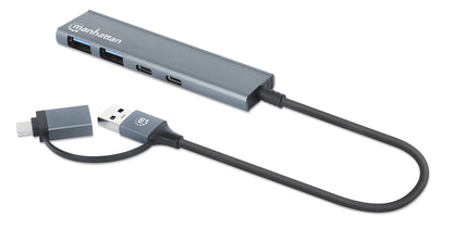 4-Port USB 3.0 Typ-C / Typ-A Kombo-Hub 2x2 Image 1