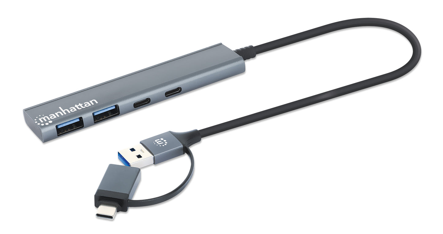 4-Port USB 3.0 Typ-C / Typ-A Kombo-Hub 2x2 Image 3