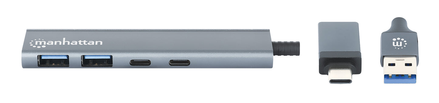 4-Port USB 3.0 Typ-C / Typ-A Kombo-Hub 2x2 Image 4