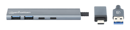 4-Port USB 3.0 Typ-C / Typ-A Kombo-Hub 2x2 Image 4