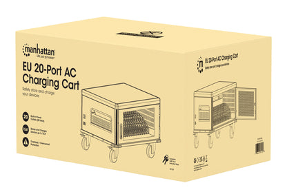 Ladeschrank auf Rollen mit 20 Steckdosen Packaging Image 2