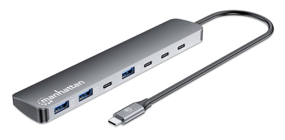 7-Port 10G/5G USB-C / USB-A Hub 4+3 mit Power Delivery Image 1