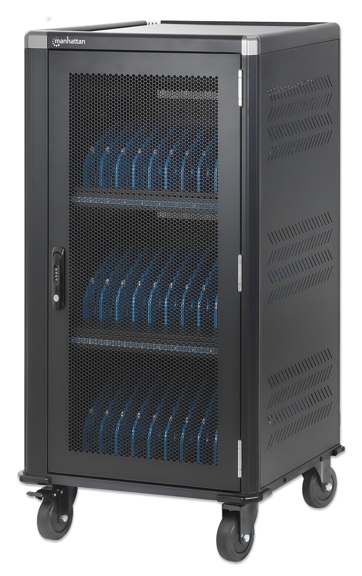 30-Port USB-C Ladeschrank auf Rollen - 65W pro Port Image 1