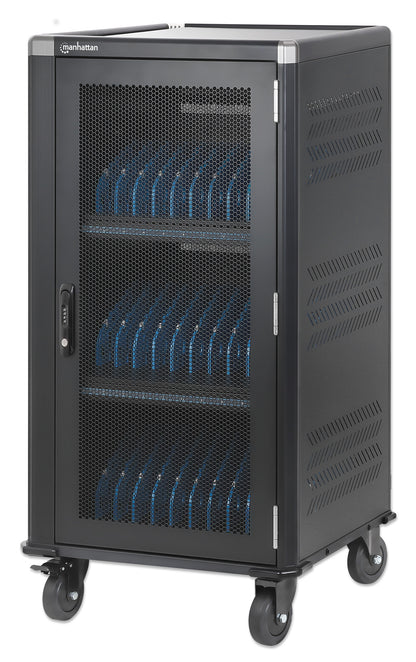 30-Port USB-C Ladeschrank auf Rollen - 65W pro Port Image 1