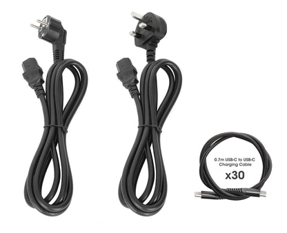 30-Port USB-C Ladeschrank auf Rollen - 65W pro Port Image 14