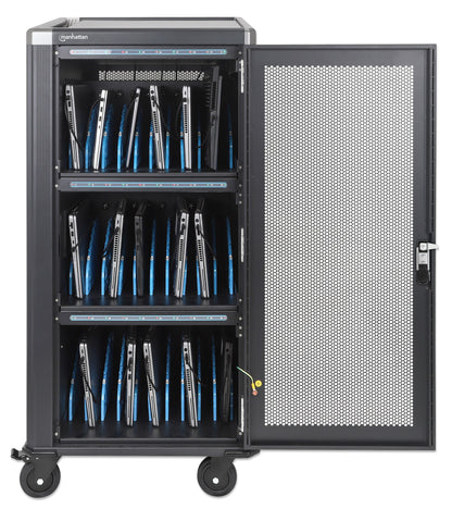 30-Port USB-C Ladeschrank auf Rollen - 65W pro Port Image 3