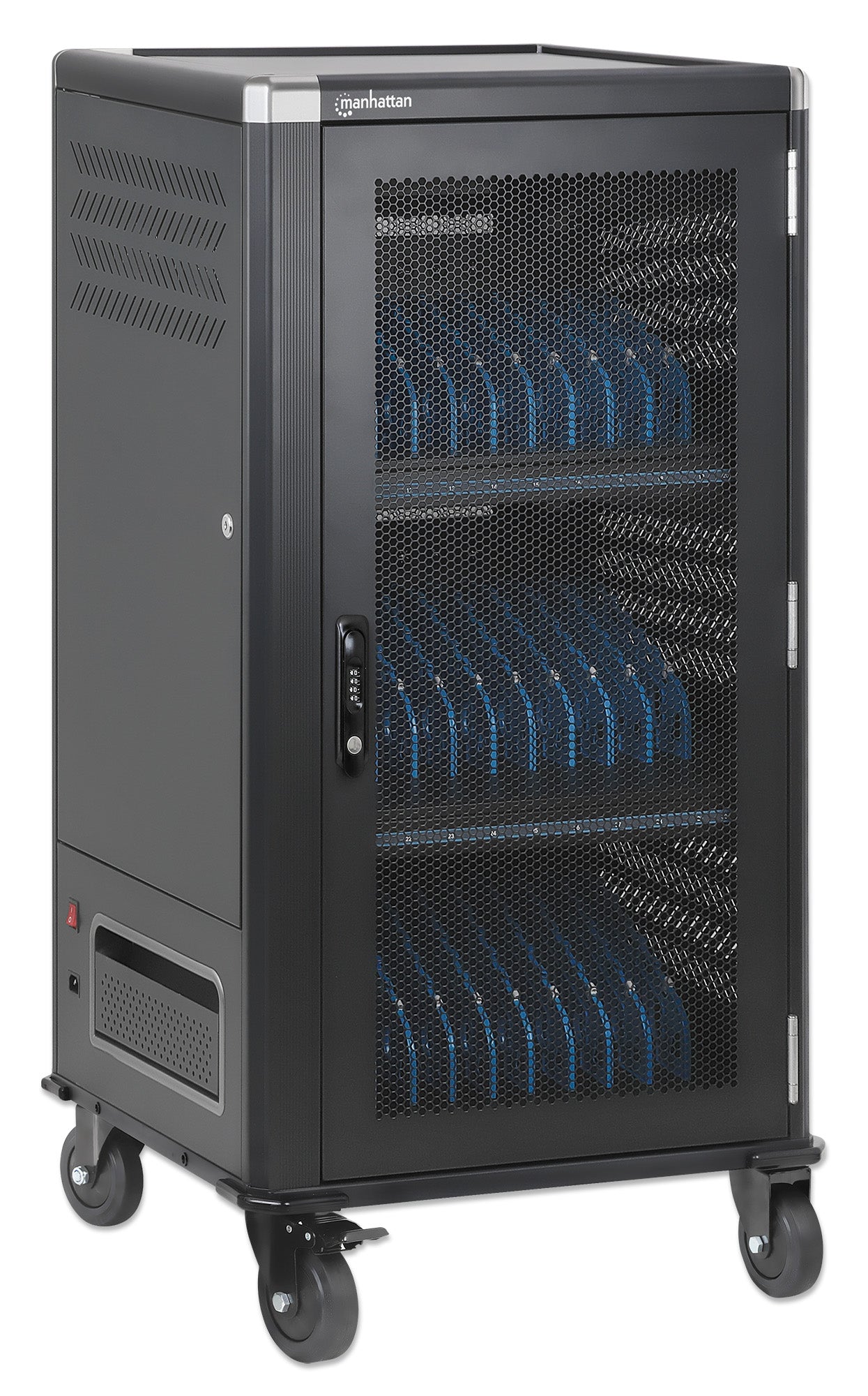 30-Port USB-C Ladeschrank auf Rollen - 65W pro Port Image 4