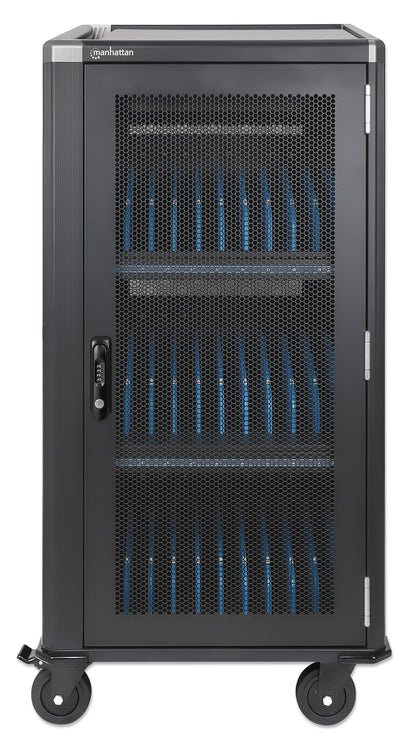 30-Port USB-C Ladeschrank auf Rollen - 65W pro Port Image 6