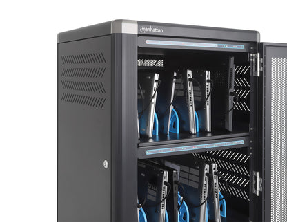 30-Port USB-C Ladeschrank auf Rollen - 65W pro Port Image 8