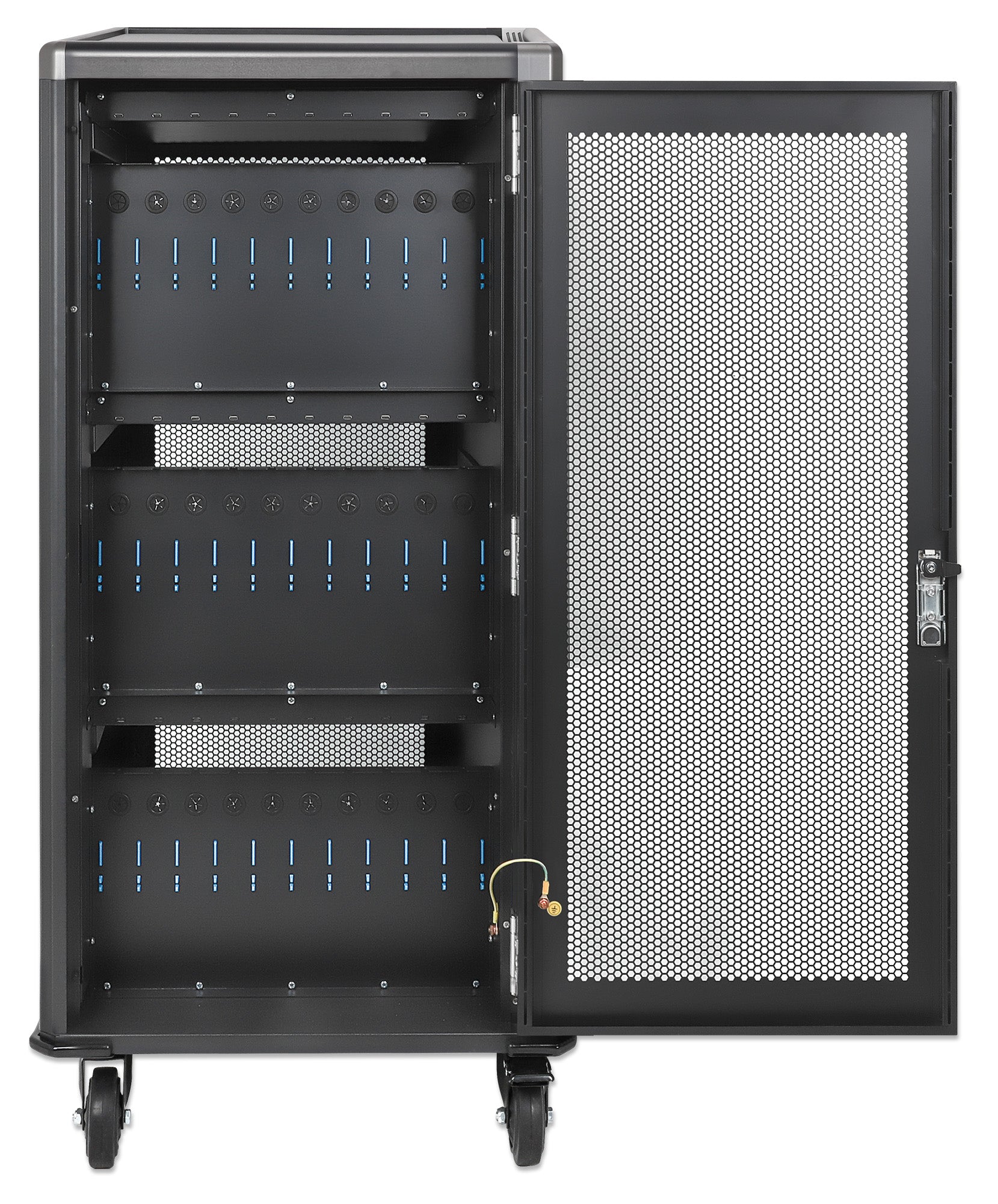30-Port USB-C Ladeschrank auf Rollen - 65W pro Port Image 9