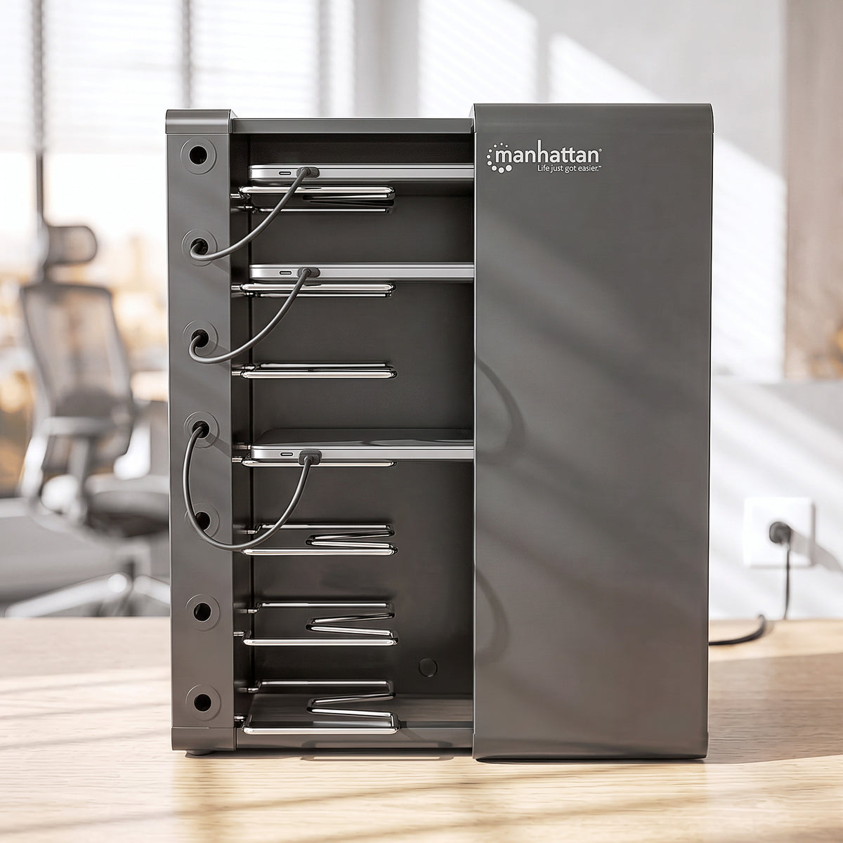 Desktop-Ladeschrank mit 7 Steckdosen Image 8