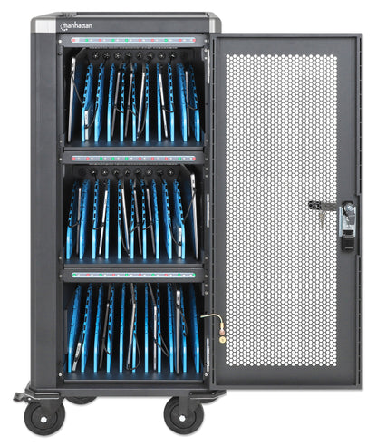 30-Port USB-C Ladeschrank auf Rollen - 30W pro Port Image 3