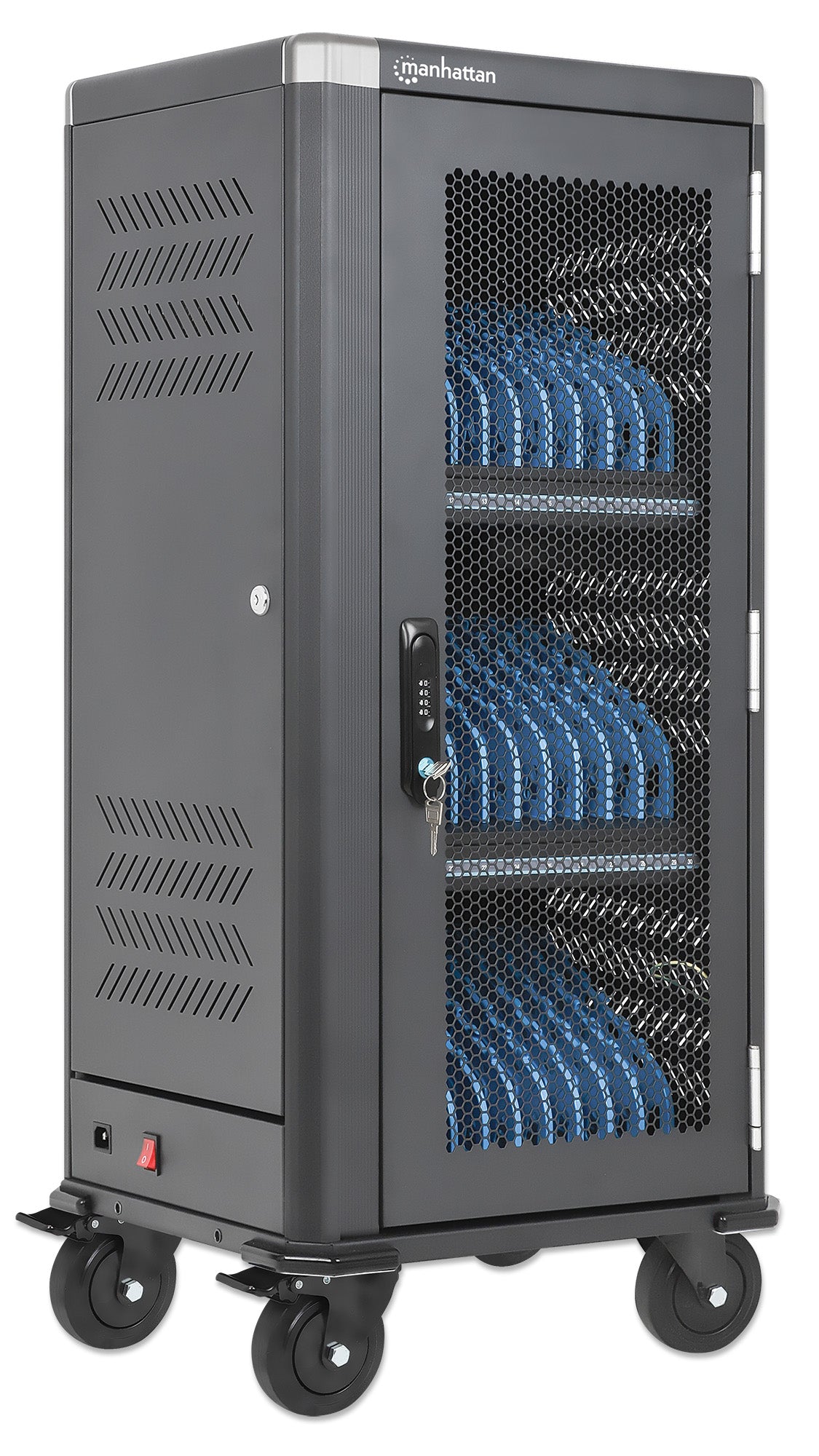 30-Port USB-C Ladeschrank auf Rollen - 30W pro Port Image 4