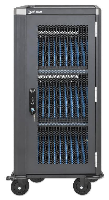 30-Port USB-C Ladeschrank auf Rollen - 30W pro Port Image 6