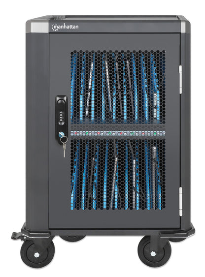 20-Port USB-C Ladeschrank auf Rollen - 30W pro Port Image 13