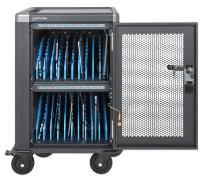 20-Port USB-C Ladeschrank auf Rollen - 30W pro Port Image 3