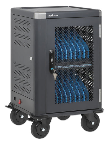 20-Port USB-C Ladeschrank auf Rollen - 30W pro Port Image 4