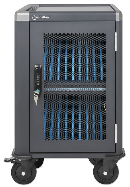 20-Port USB-C Ladeschrank auf Rollen - 30W pro Port Image 6