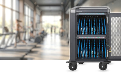 20-Port USB-C Ladeschrank auf Rollen - 30W pro Port Image 7