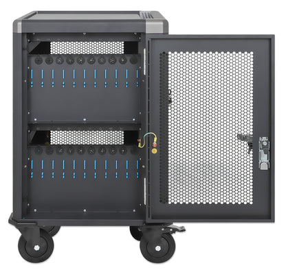 20-Port USB-C Ladeschrank auf Rollen - 30W pro Port Image 8