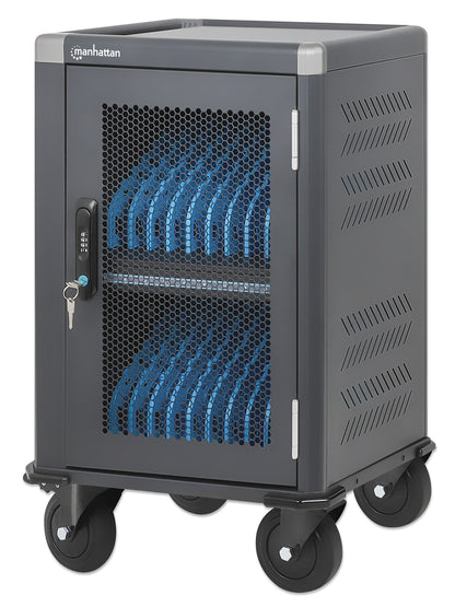 20-Port USB-C Ladeschrank auf Rollen - 30W pro Port Image 1