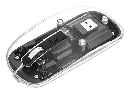 Transparente Wiederaufladbare Kabellose USB-Maus Image 1