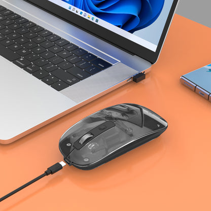 Transparente Wiederaufladbare Kabellose USB-Maus Image 4