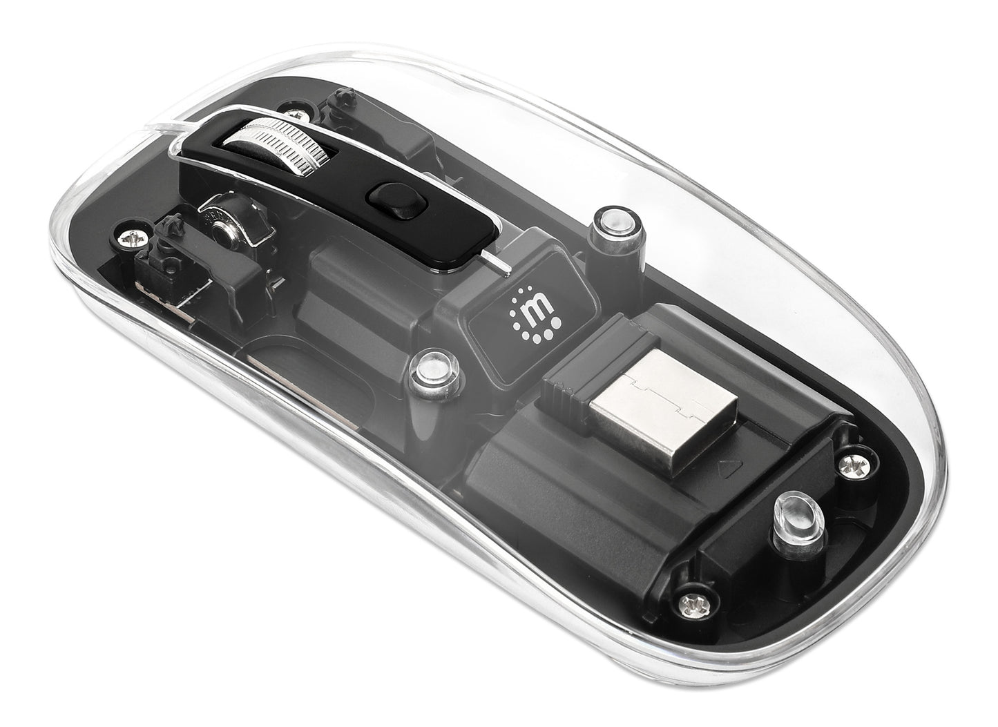 Transparente Wiederaufladbare Kabellose USB-Maus Image 6