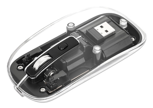 Transparente Wiederaufladbare Kabellose USB-Maus Image 1