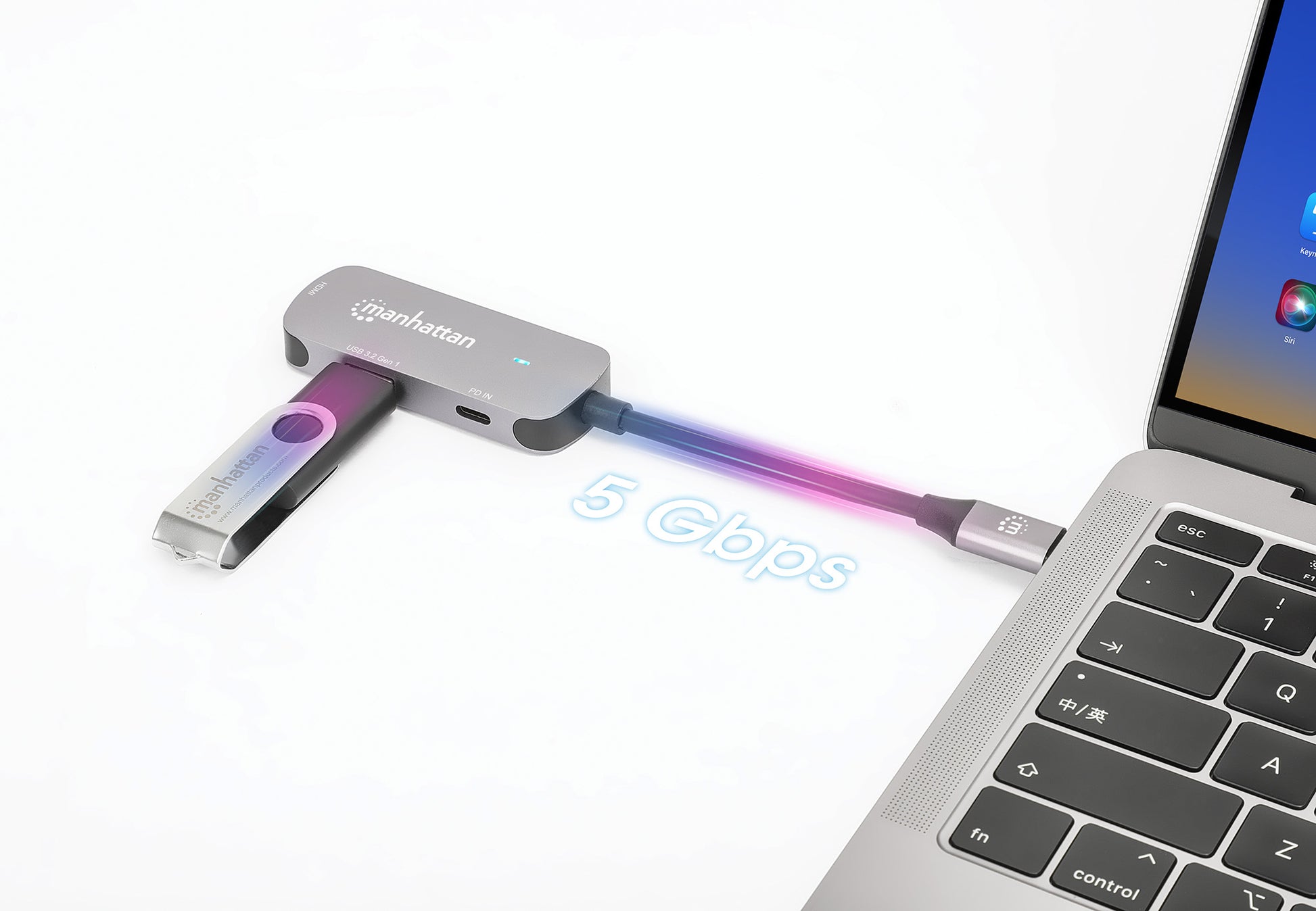 USB-C auf HDMI (4K@60Hz) 3-in-1 Docking-Konverter mit Power Delivery Image 4