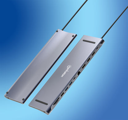USB-C PD 12-in-1 4K Dockingstation / Multiport-Hub für drei Monitore Image 7