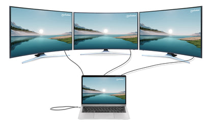 USB-C PD 12-in-1 4K Dockingstation / Multiport-Hub für drei Monitore Image 8