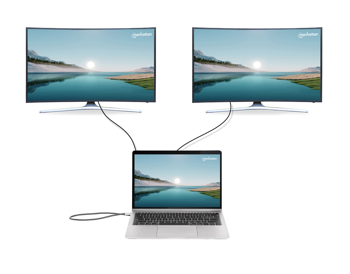 USB-C PD 10-in-1 Dual HDMI-Monitor 4K Dockingstation / Multiport-Hub Image 11