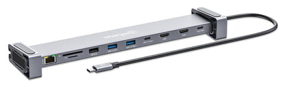 USB-C PD 10-in-1 Dual HDMI-Monitor 4K Dockingstation / Multiport-Hub Image 5