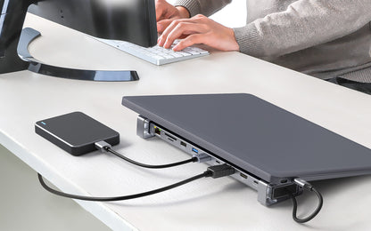USB-C PD 10-in-1 Dual HDMI-Monitor 4K Dockingstation / Multiport-Hub Image 6