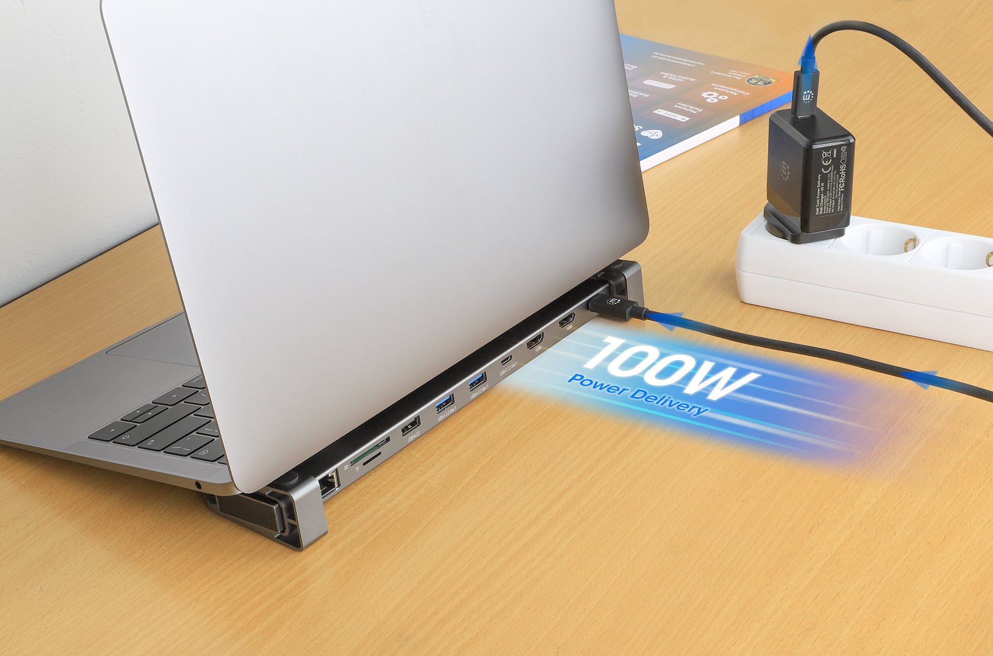 USB-C PD 10-in-1 Dual HDMI-Monitor 4K Dockingstation / Multiport-Hub Image 8