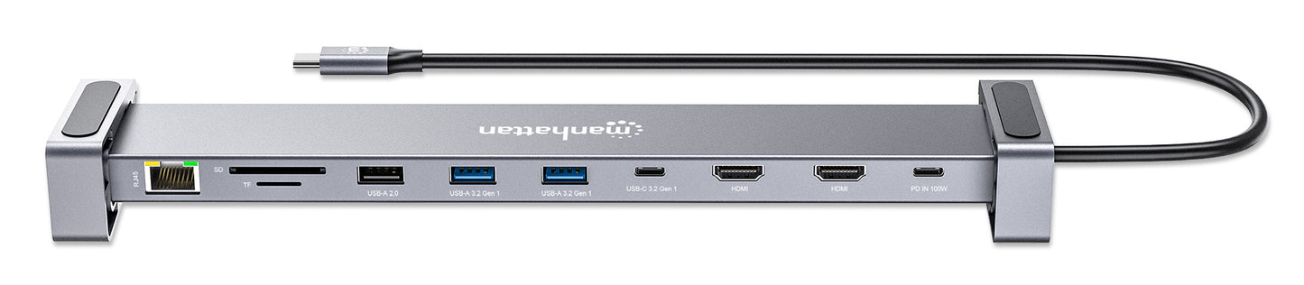 USB-C PD 10-in-1 Dual HDMI-Monitor 4K Dockingstation / Multiport-Hub Image 9