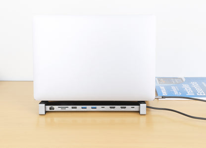 USB-C PD 10-in-1 Dual HDMI-Monitor 4K Dockingstation / Multiport-Hub Image 10