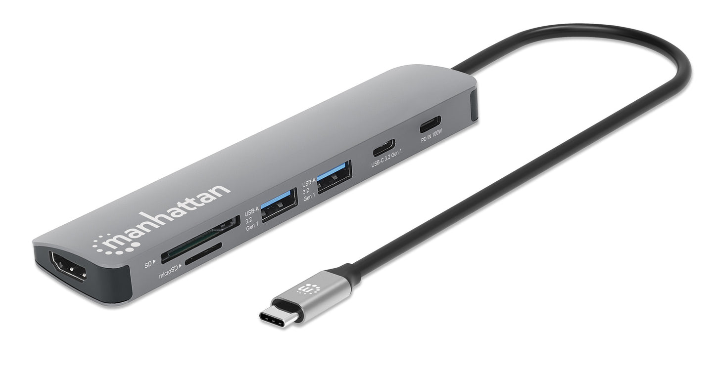 USB-C PD auf HDMI 7-in-1 4K Dockingstation / Multiport-Hub Image 1