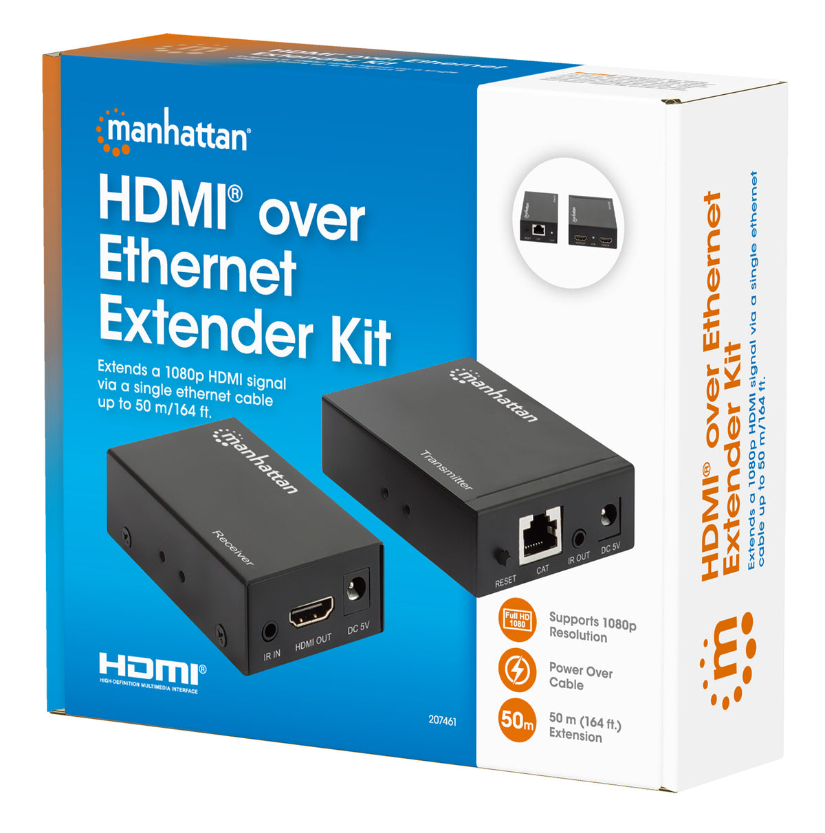 1080p HDMI over Ethernet Extender Set Packaging Image 2