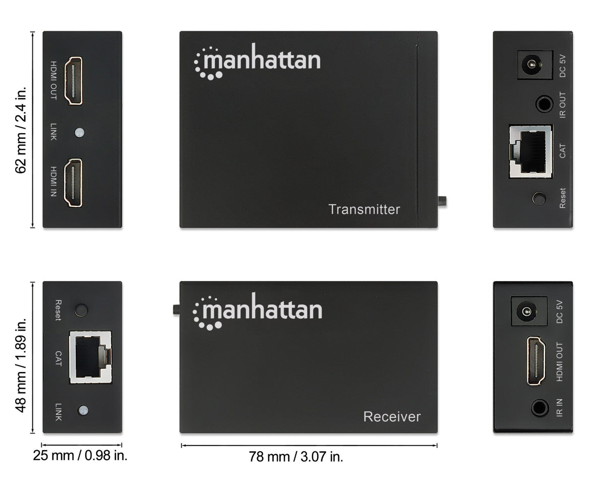 1080p HDMI over Ethernet Extender Set Image 8