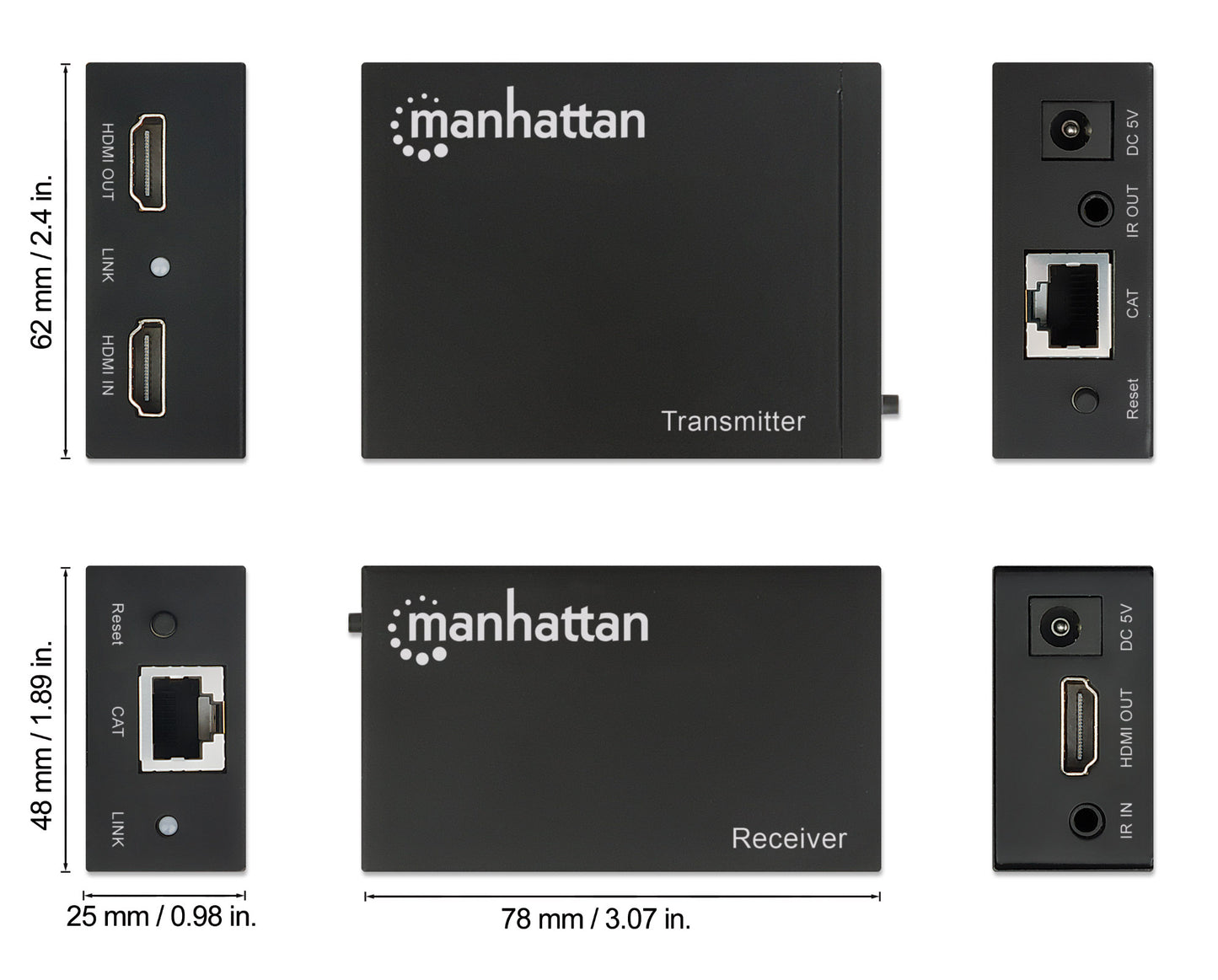 1080p HDMI over Ethernet Extender Set Image 8