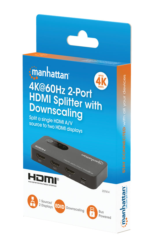 4K@60Hz 2-Port HDMI-Splitter mit Downscaling Packaging Image 2