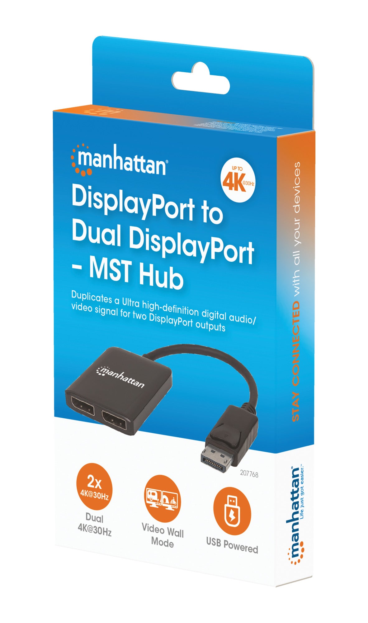 DisplayPort auf 2-Port DisplayPort MST-Hub Packaging Image 2