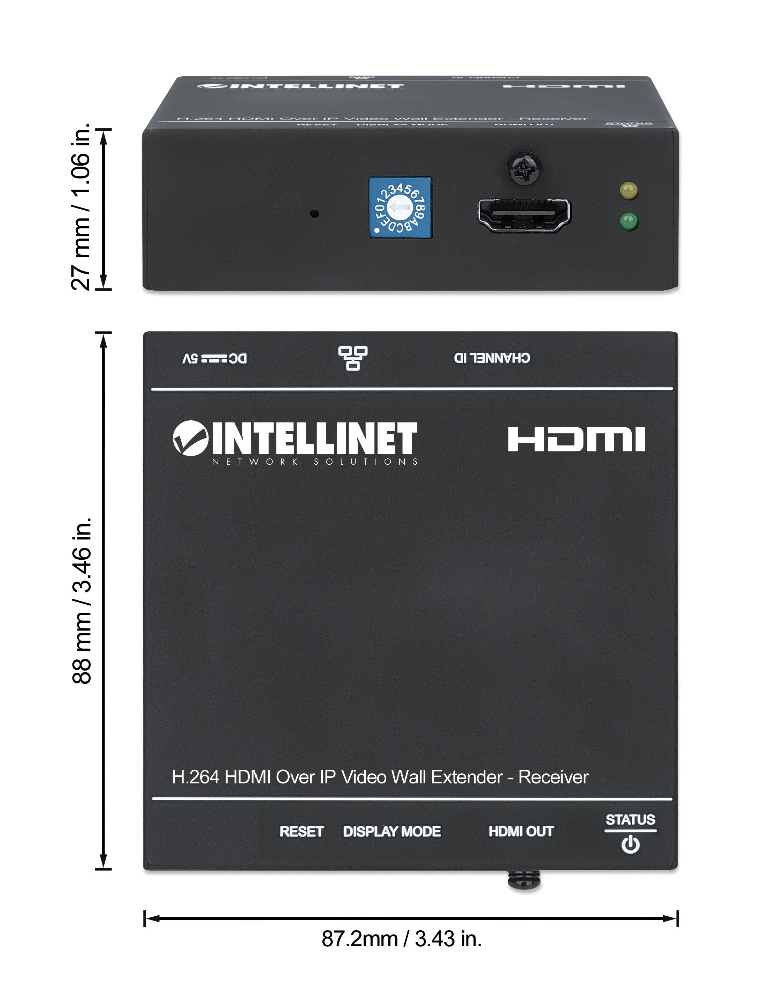 H.264 HDMI Over IP Videowand-Extender, Empfangsmodul Image 8