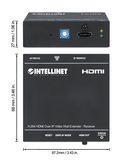 H.264 HDMI Over IP Videowand-Extender, Empfangsmodul Image 8