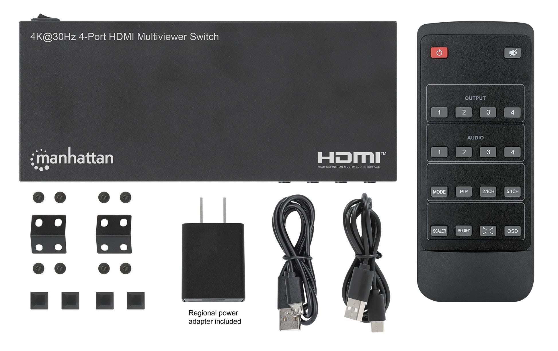 4K@30Hz 4-Port HDMI Multiviewer Switch Image 13