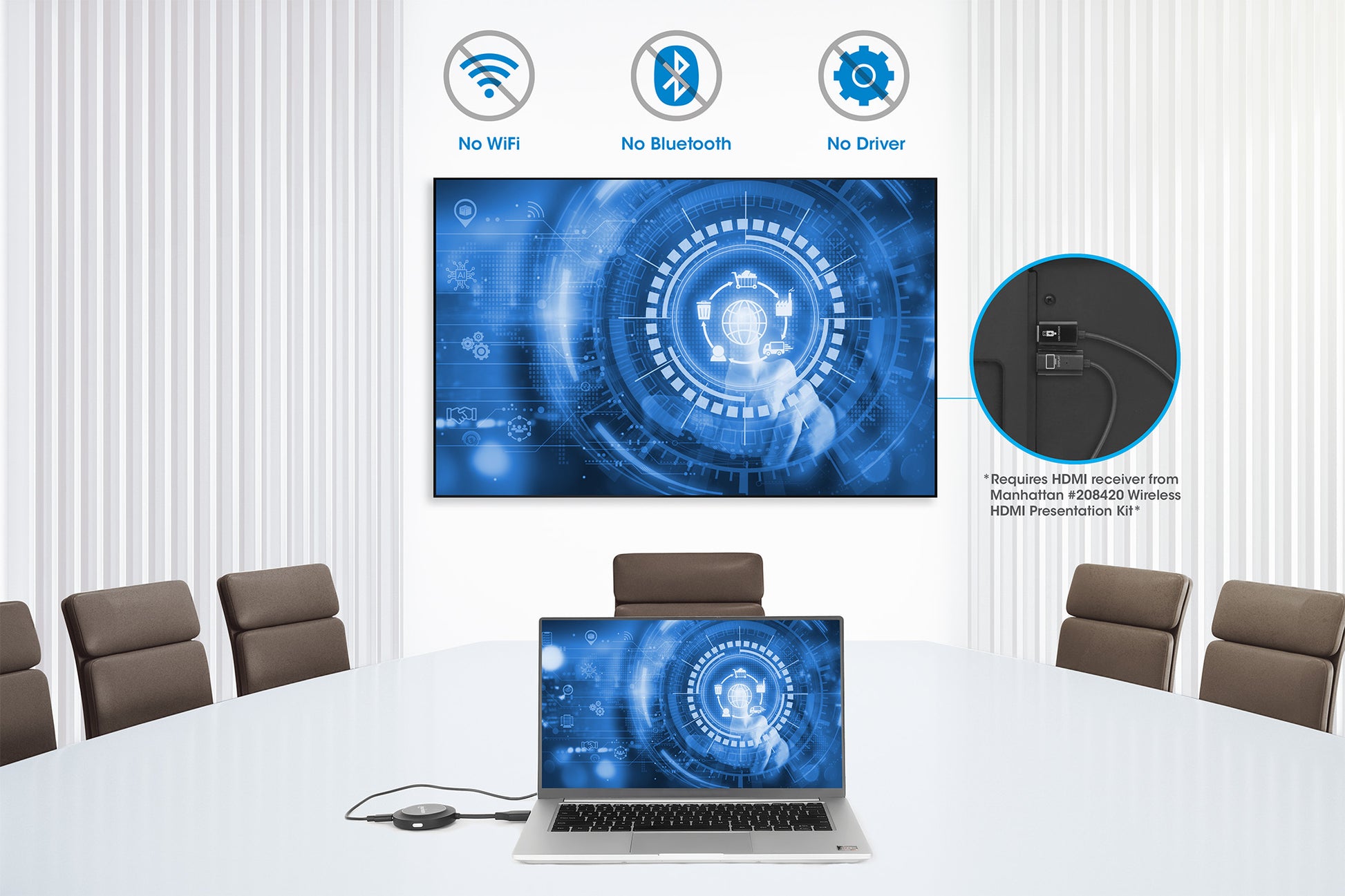 1080p Wireless HDMI-Displayadapter / HDMI-Sendemodul (benötigt Präsentationsset) Image 7