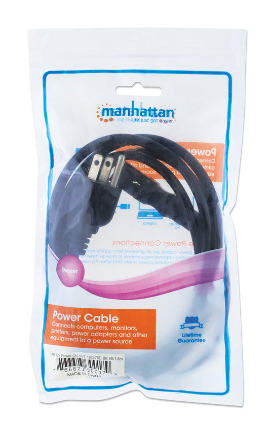 US Stromkabel C13 auf NEMA 5-15 US, 1,8 m Packaging Image 2