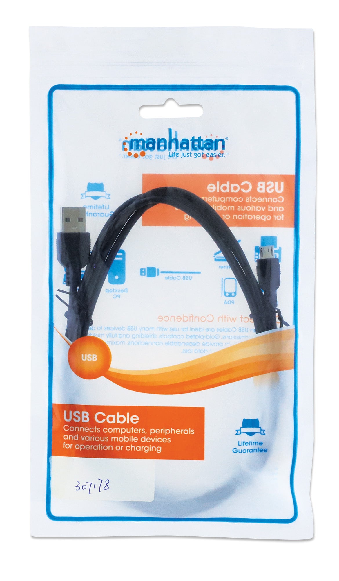 Hi-Speed USB Micro-B Anschlusskabel Packaging Image 2
